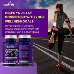 NURTIVE Darkberry Fusion packaging box showcases clean-label promise