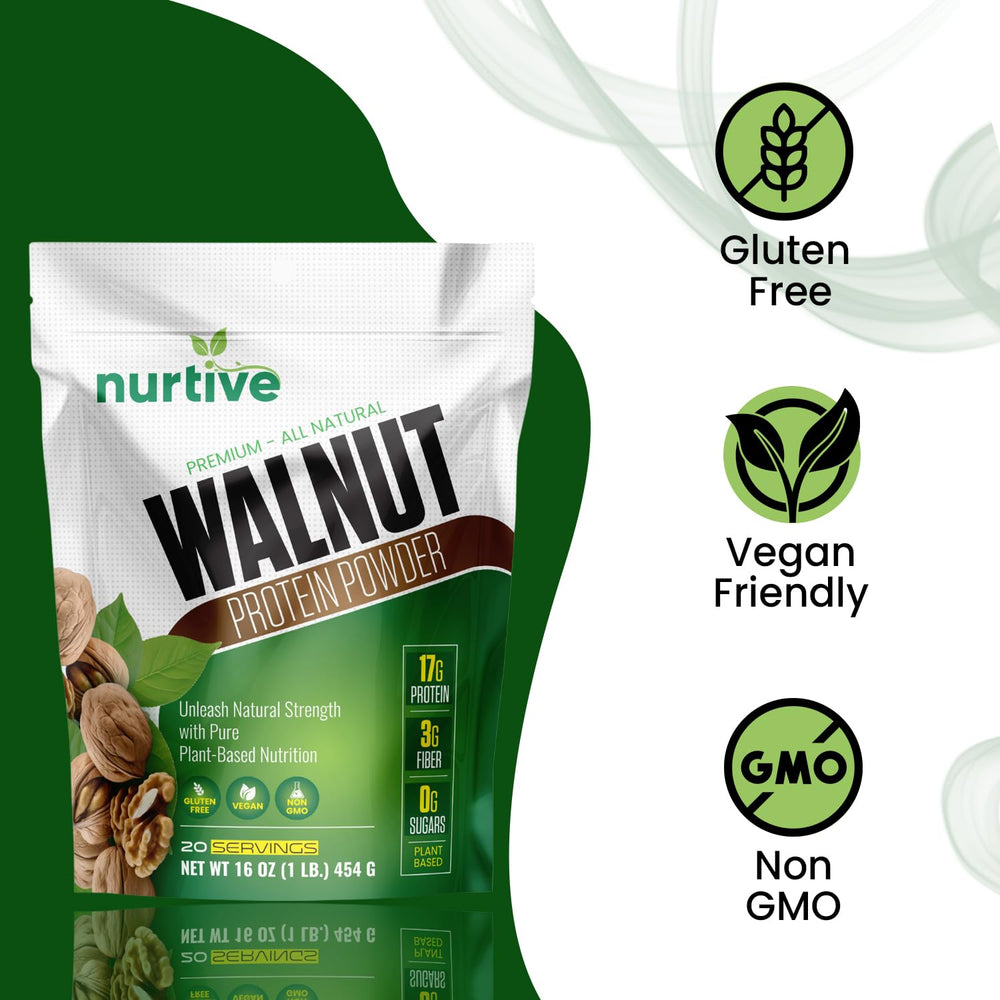 NURTIVE ingredients detail shows walnuts and natural antioxidants