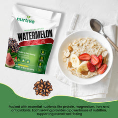 NURTIVE Watermelon Seed Protein powder being whisked into batter for baking