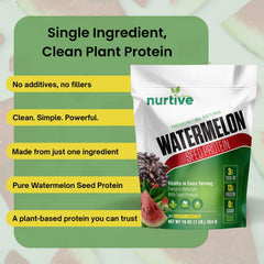 NURTIVE Watermelon Seed Protein powder shake blended with fruit for post-workout recovery