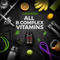 NURTURLY Vitamin B Complex nutrition facts label detail for informed choice.