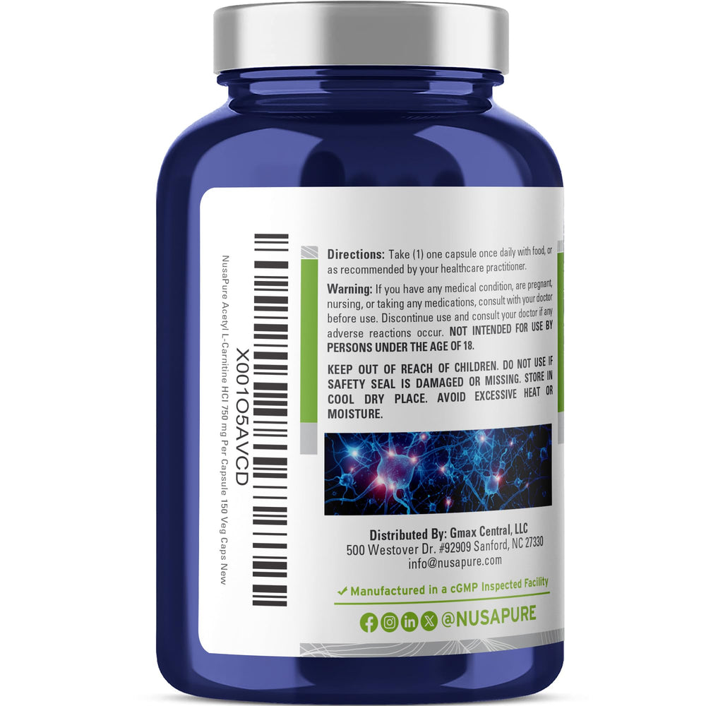 NusaPure label details vegan and non-GMO credentials