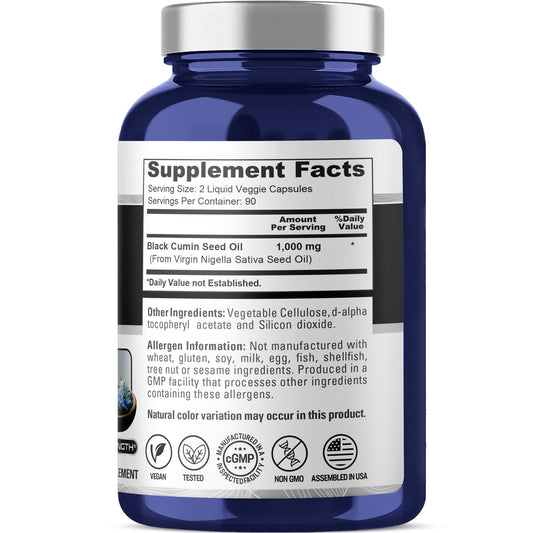 NusaPure Black Seed Oil softgels ready for daily use