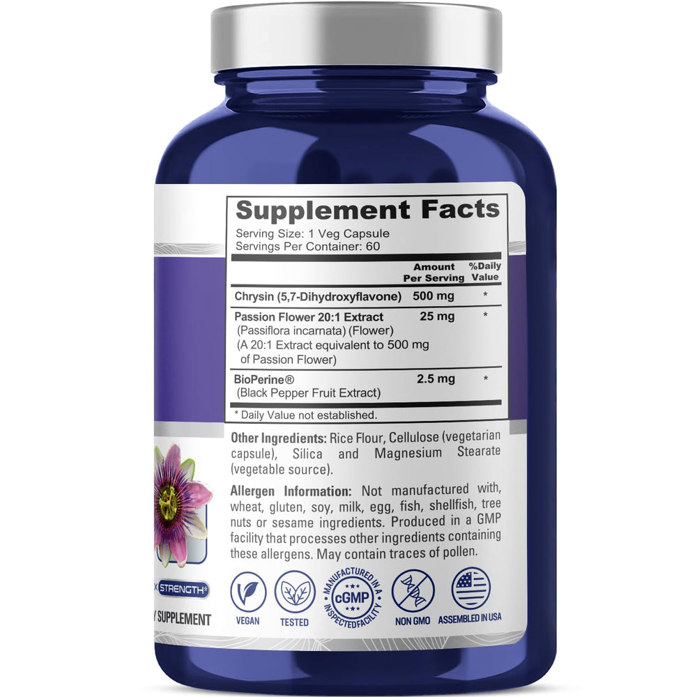 NusaPure Chrysin veggie capsules ready for daily wellness