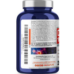 NusaPure DHEA vegan label highlighting vegetarian ingredients