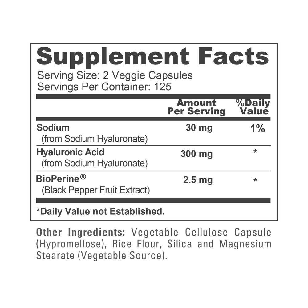 NusaPure Hyaluronic Acid vegan-friendly icon on packaging