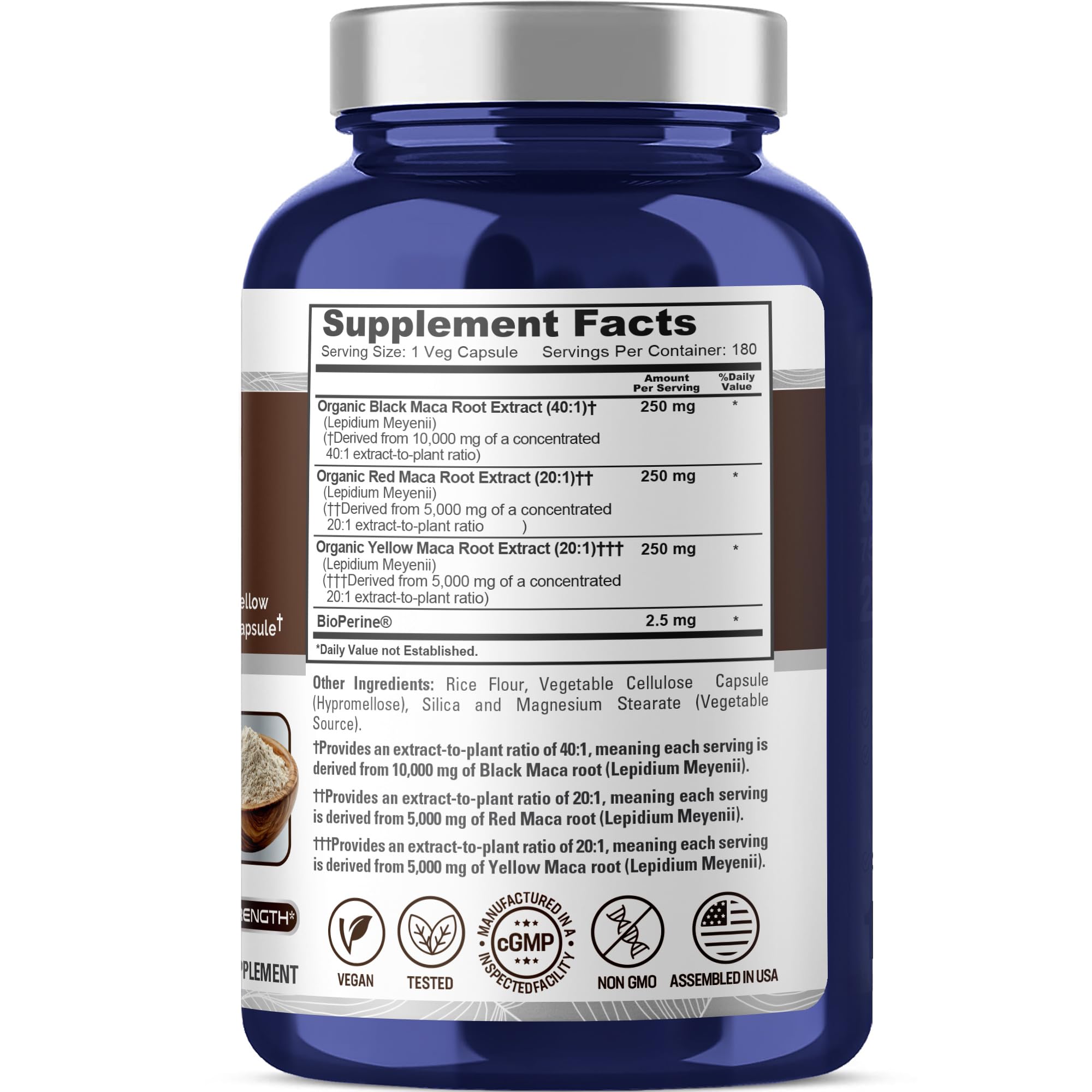 NusaPure Maca Red capsules offer natural vitality for active days.