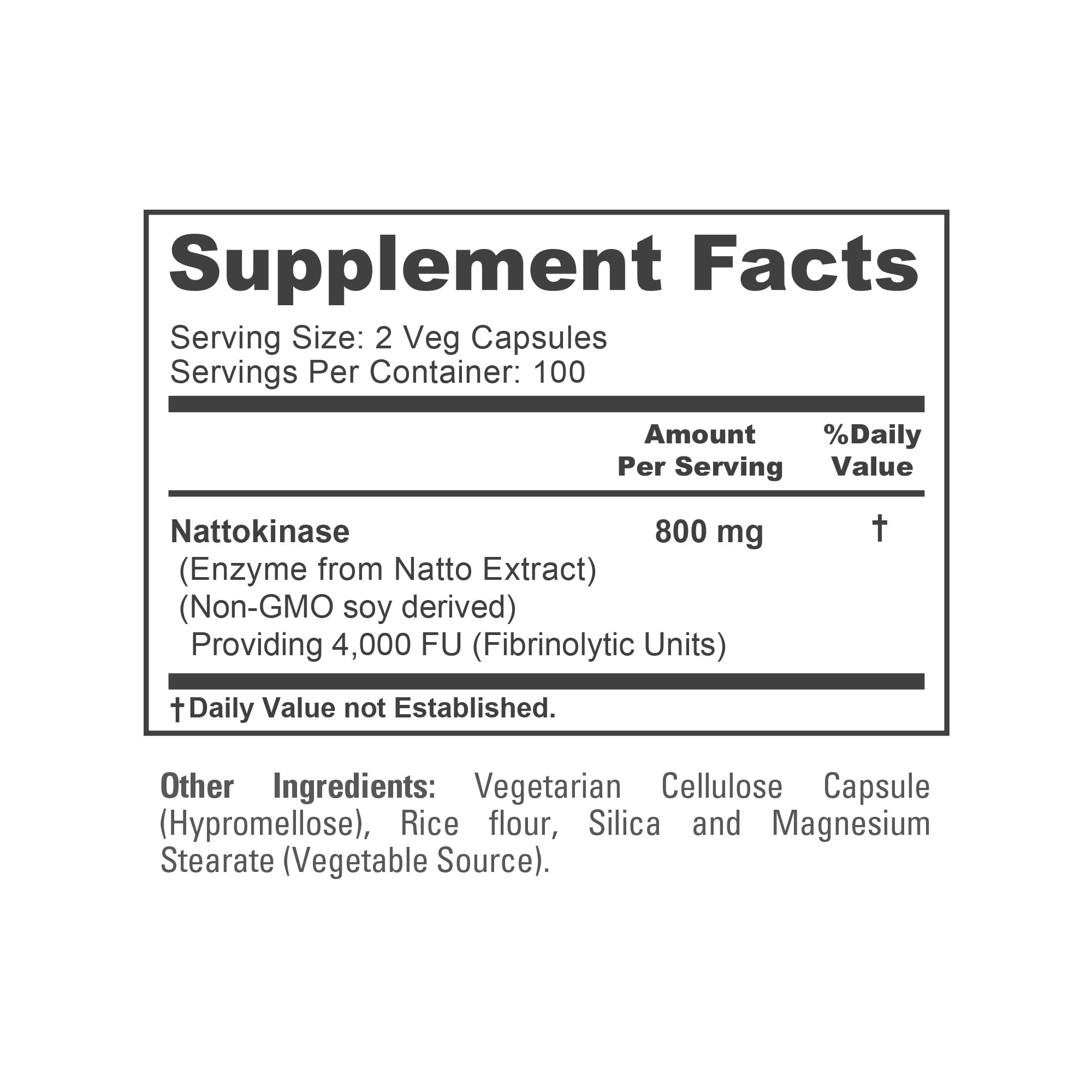 NusaPure nattokinase bottle on table in kitchen setting.