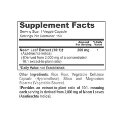 NusaPure Neem Leaf Extract capsules being poured for easy daily dosage.