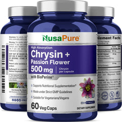 NusaPure Passion Flower Extract 20:1 detail emphasizes potency