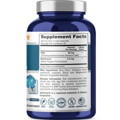 Close-up of NusaPure PQQ capsules ready for daily use.