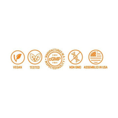 NusaPure Quercetin CGMP facility emblem conveys manufacturing quality