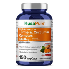 NusaPure Turmeric Curcumin capsule for daily wellness support.