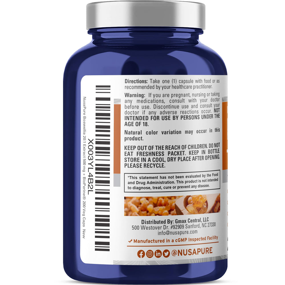 NusaPure veggie capsules emphasize vegan non-GMO daily supplementation