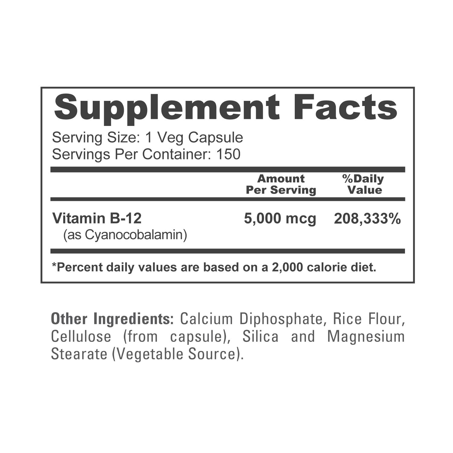 NusaPure Vitamin B12 capsules dispensed to illustrate convenient daily supplementation.