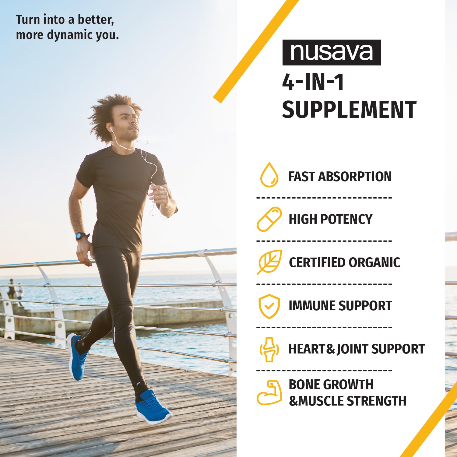 NUSAVA D3K2 drops dropper highlights precise daily dosing.