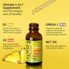 NUSAVA omega-3 oil pool shows smooth liquid texture.
