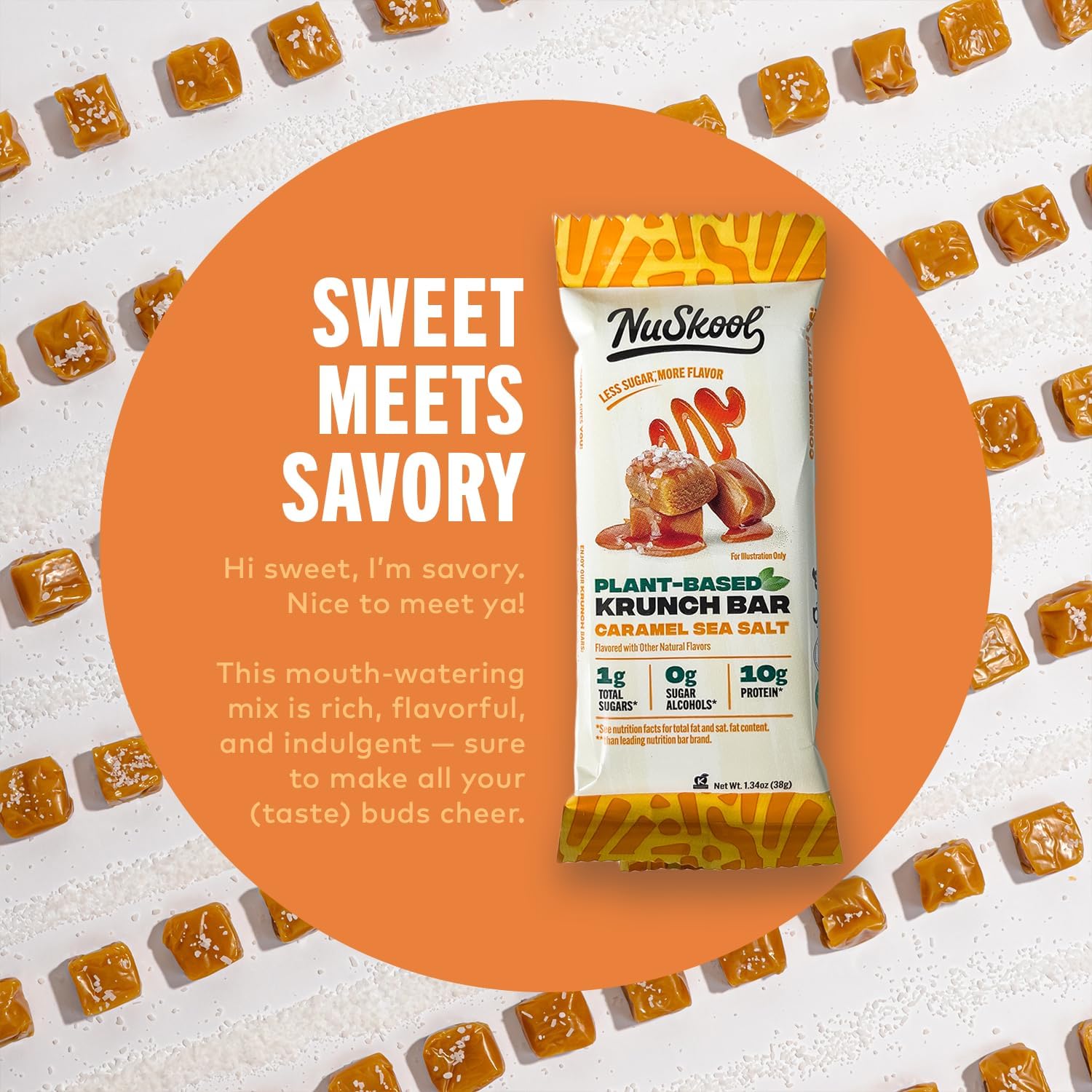 Fiber rich NuSkool Krunch Bars for digestive friendly snacking