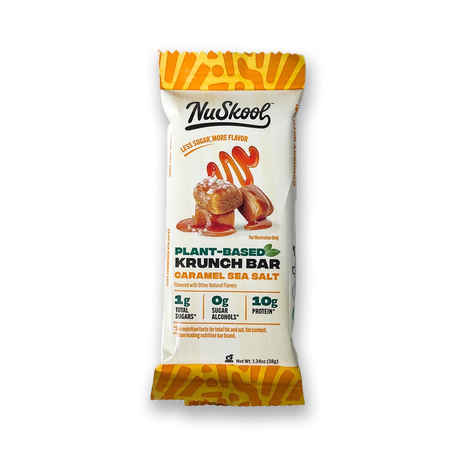 Keto friendly NuSkool Krunch Bars suitable for low carb diets