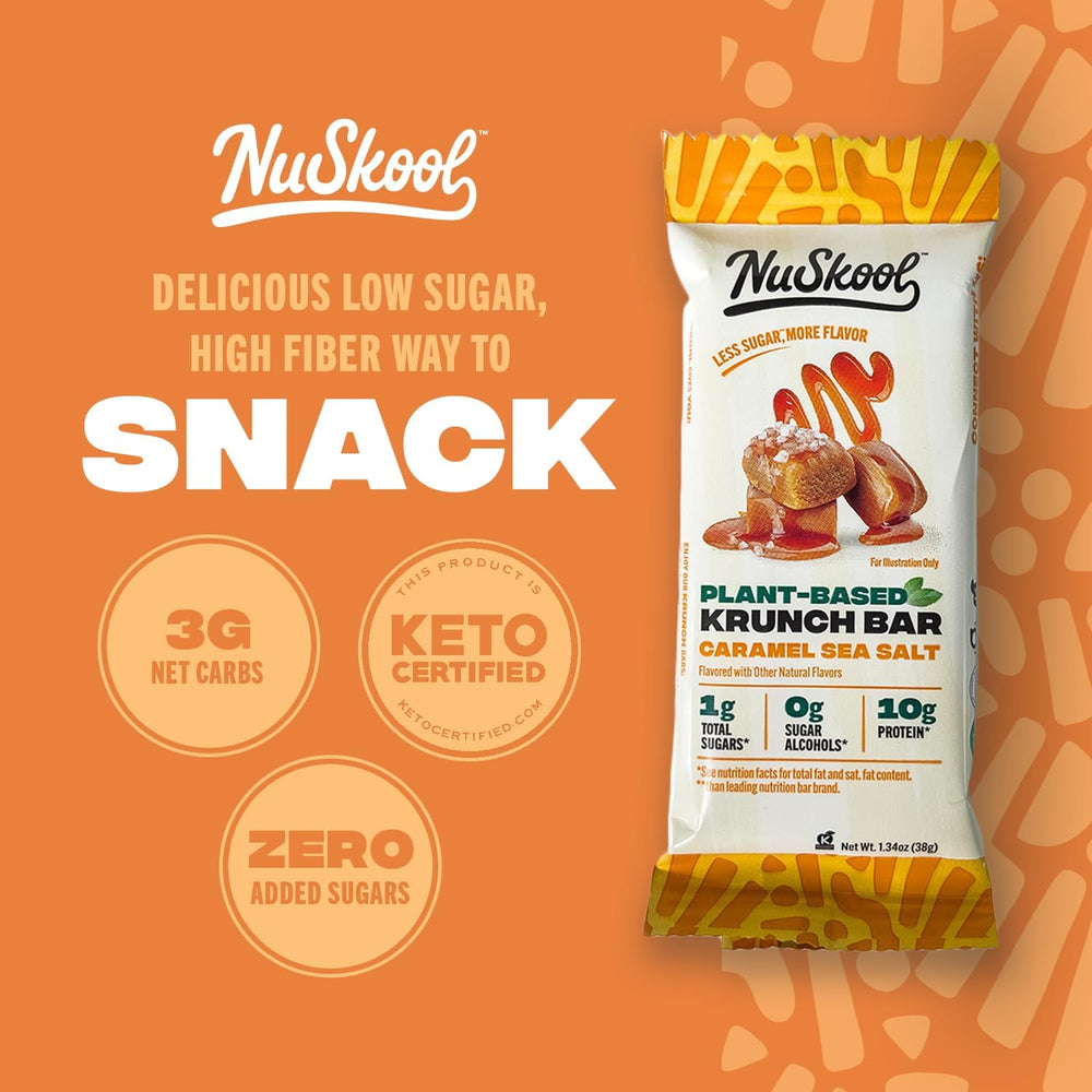 NuSkool Krunch Bars pictured as an on the go snack