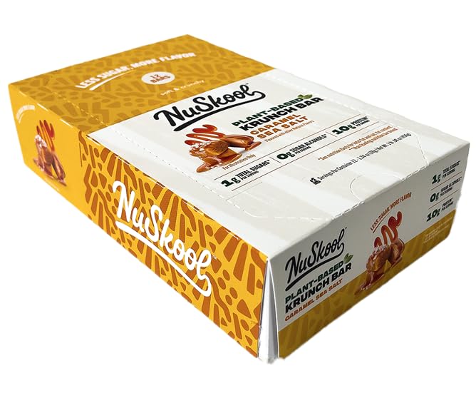Vegan protein coating on NuSkool Krunch Bars for on the go energy