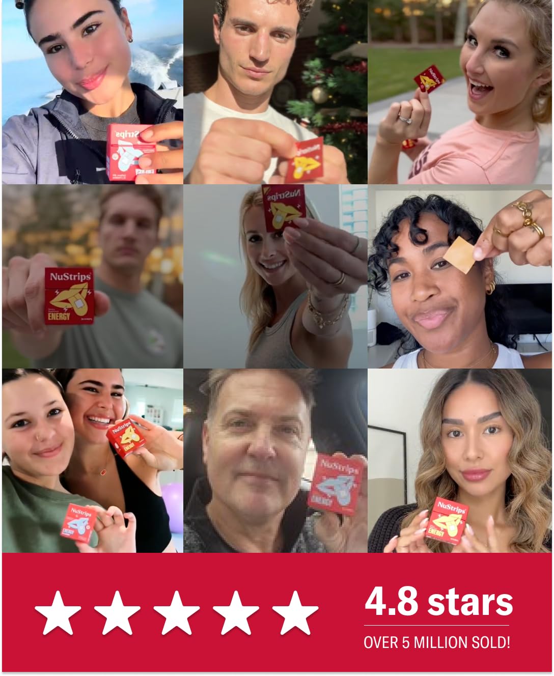 NuStrips provide a convenient energy boost on the go.