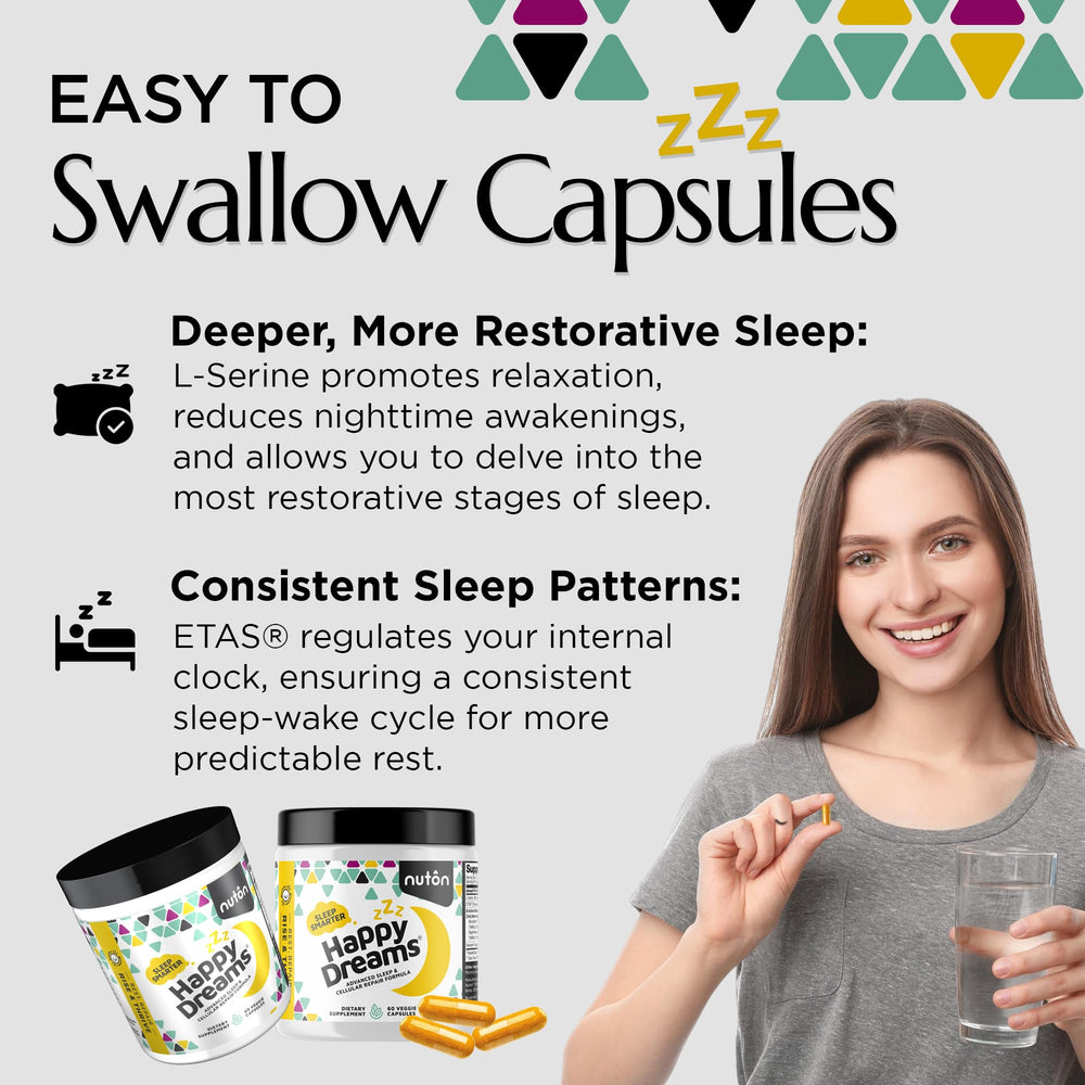 Nuton Happy Dreams packaging box presentation supports easy onboarding and product trust.