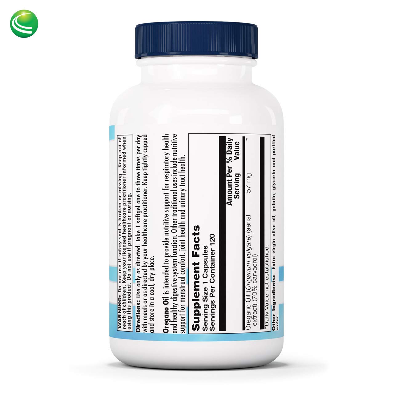 Close-up of oregano oil softgels emphasizing carvacrol-rich formula for daily wellness.
