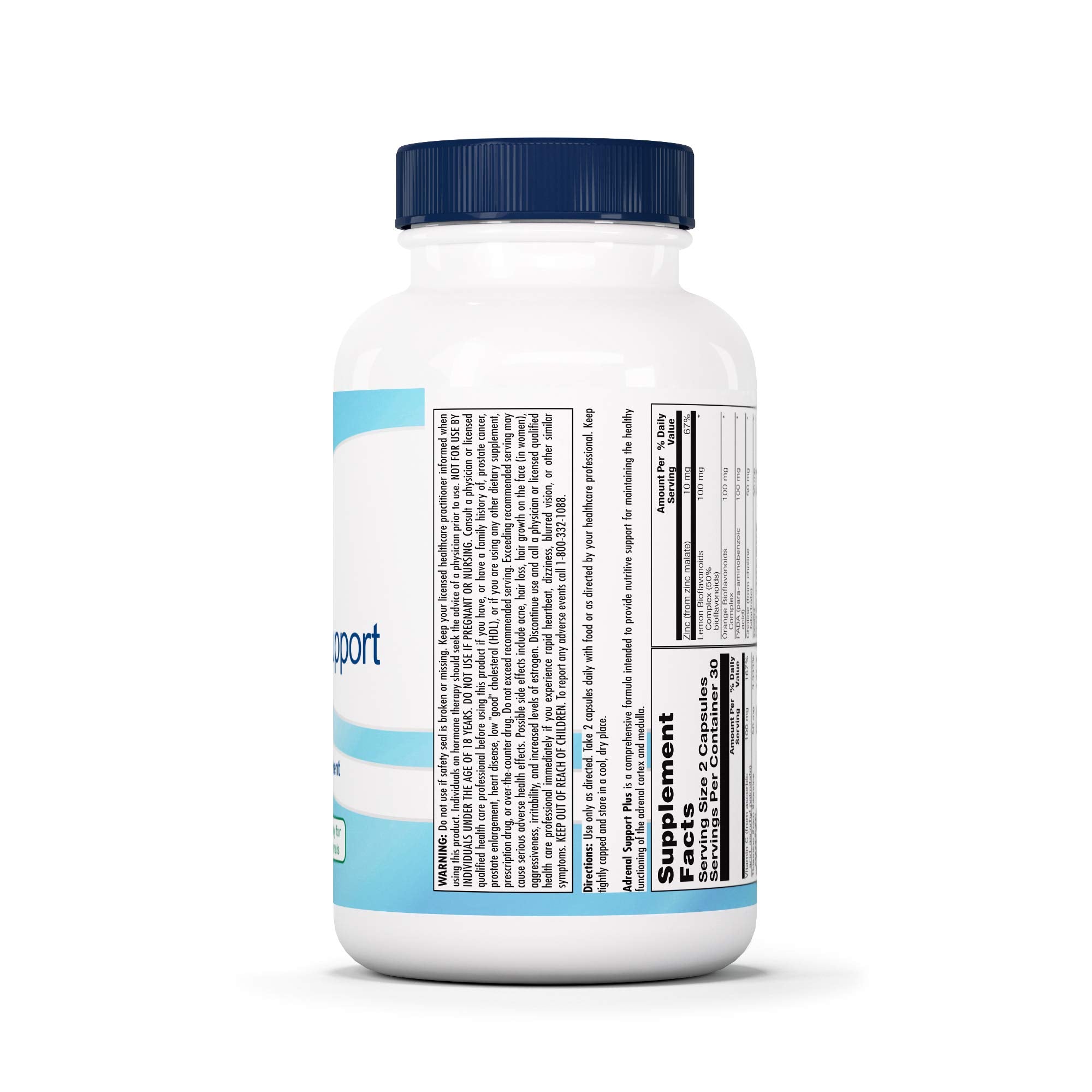 Nutra BioGenesis Adrenal Support Plus features pregnenolone for hormone balance and energy