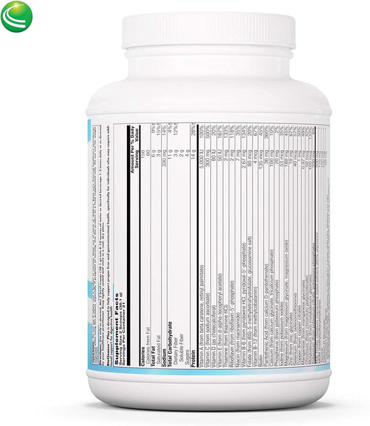 Nutra BioGenesis BioCleanse Plus bottle back shows vitamins and minerals for daily wellness.