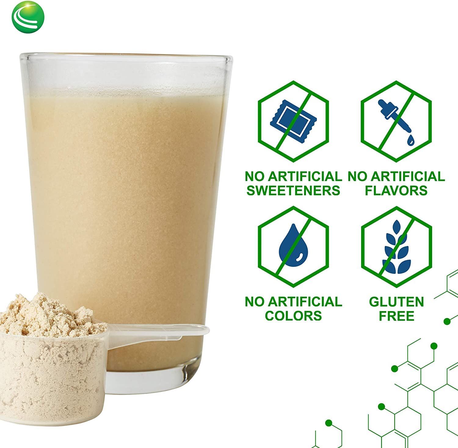 Nutra BioGenesis BioCleanse Plus shake in glass for daily use.