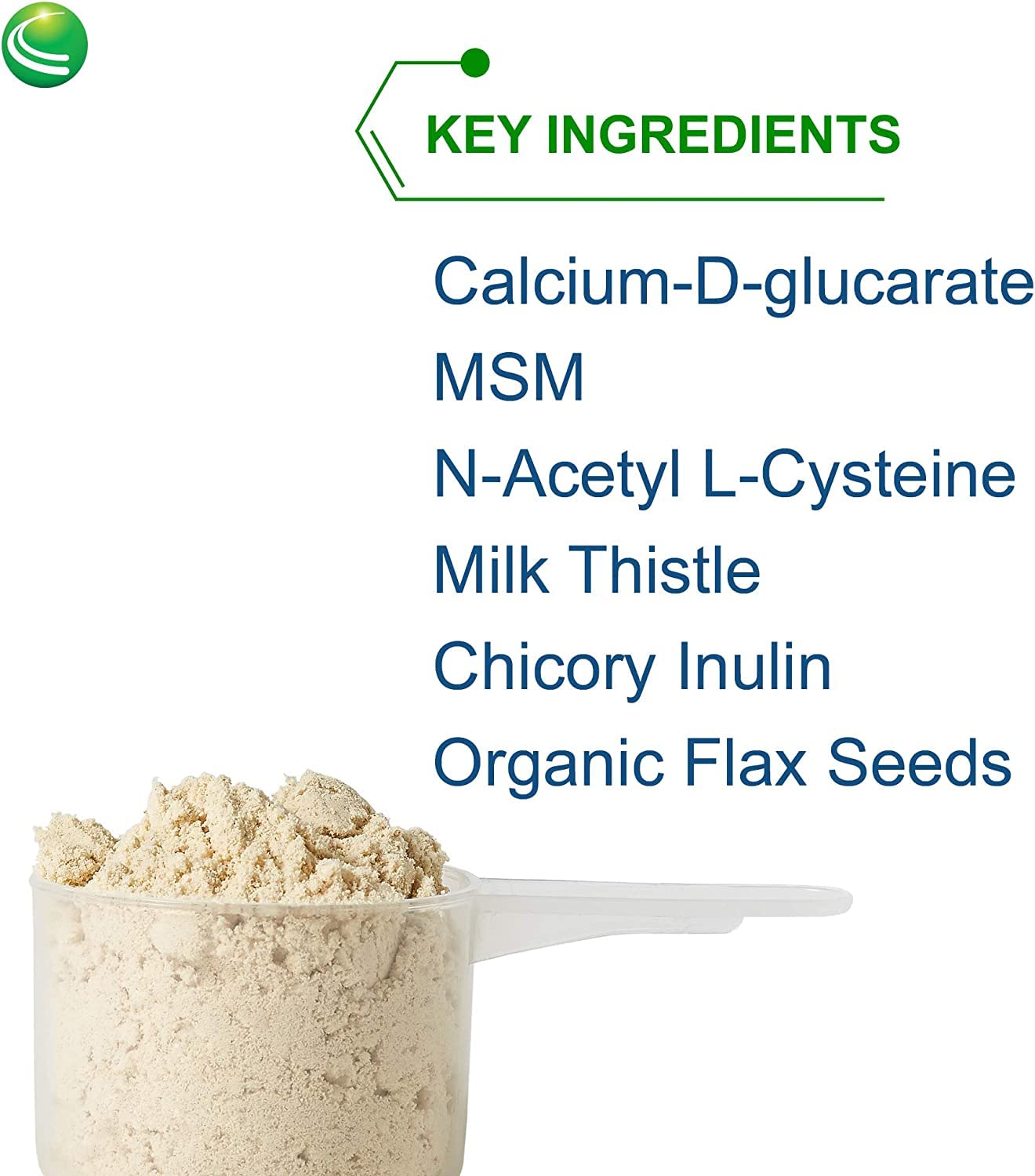 Nutra BioGenesis BioCleanse Plus serving scoop ready for easy shakes.