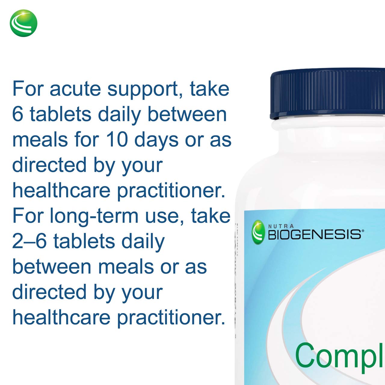 Nutra BioGenesis CompliVir packaging and bottle reflecting premium quality