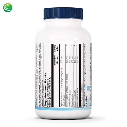 Closeup of Nutra BioGenesis capsules illustrating easy two-capsule daily dosing.