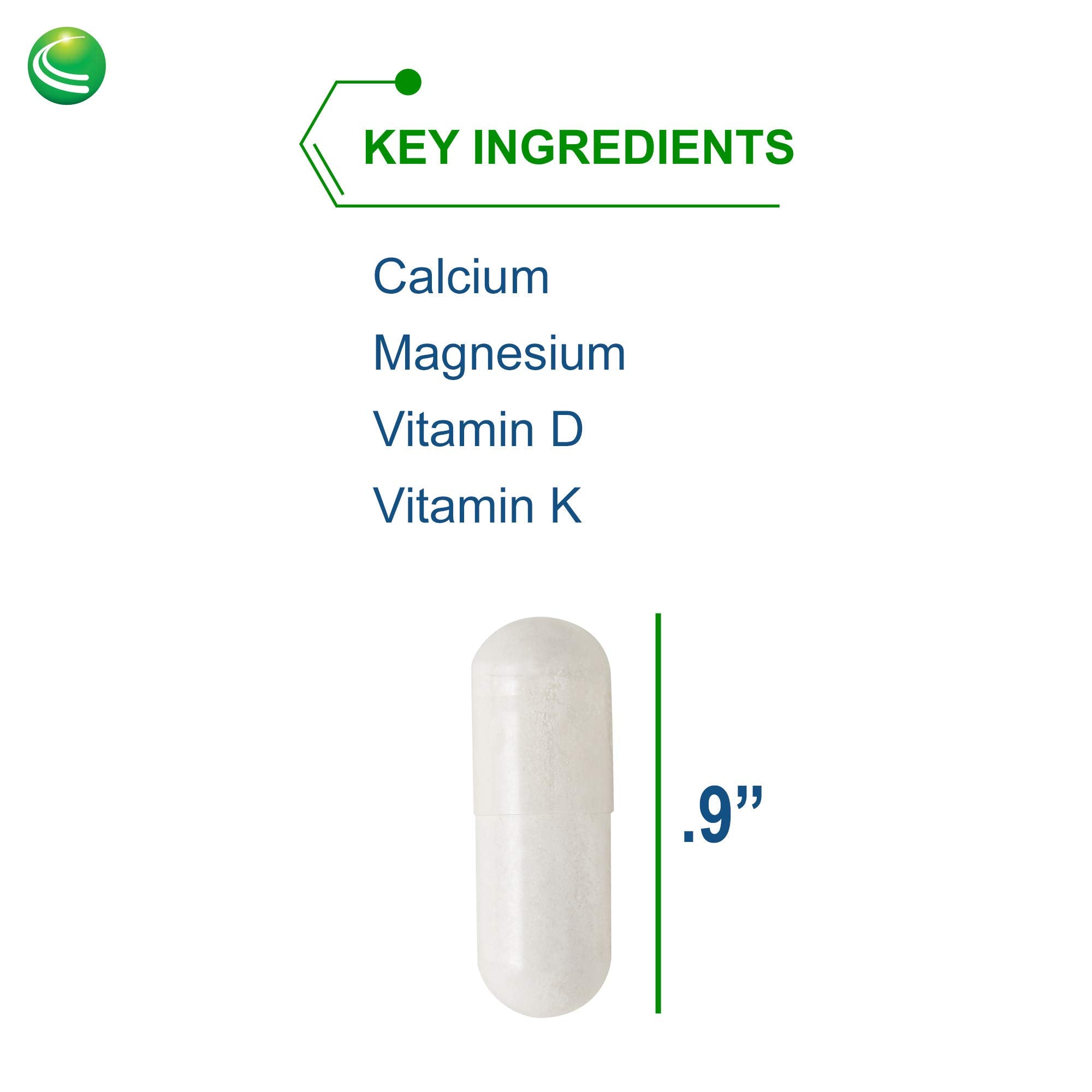 Nutra Biogenesis Osteogenesis label closeup showing vitamin D3 and K2