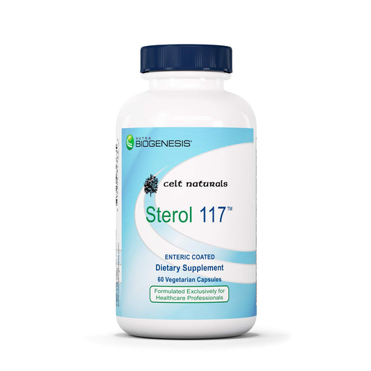 Nutra BioGenesis Sterol 117 bottle—capsules for daily wellness routine.