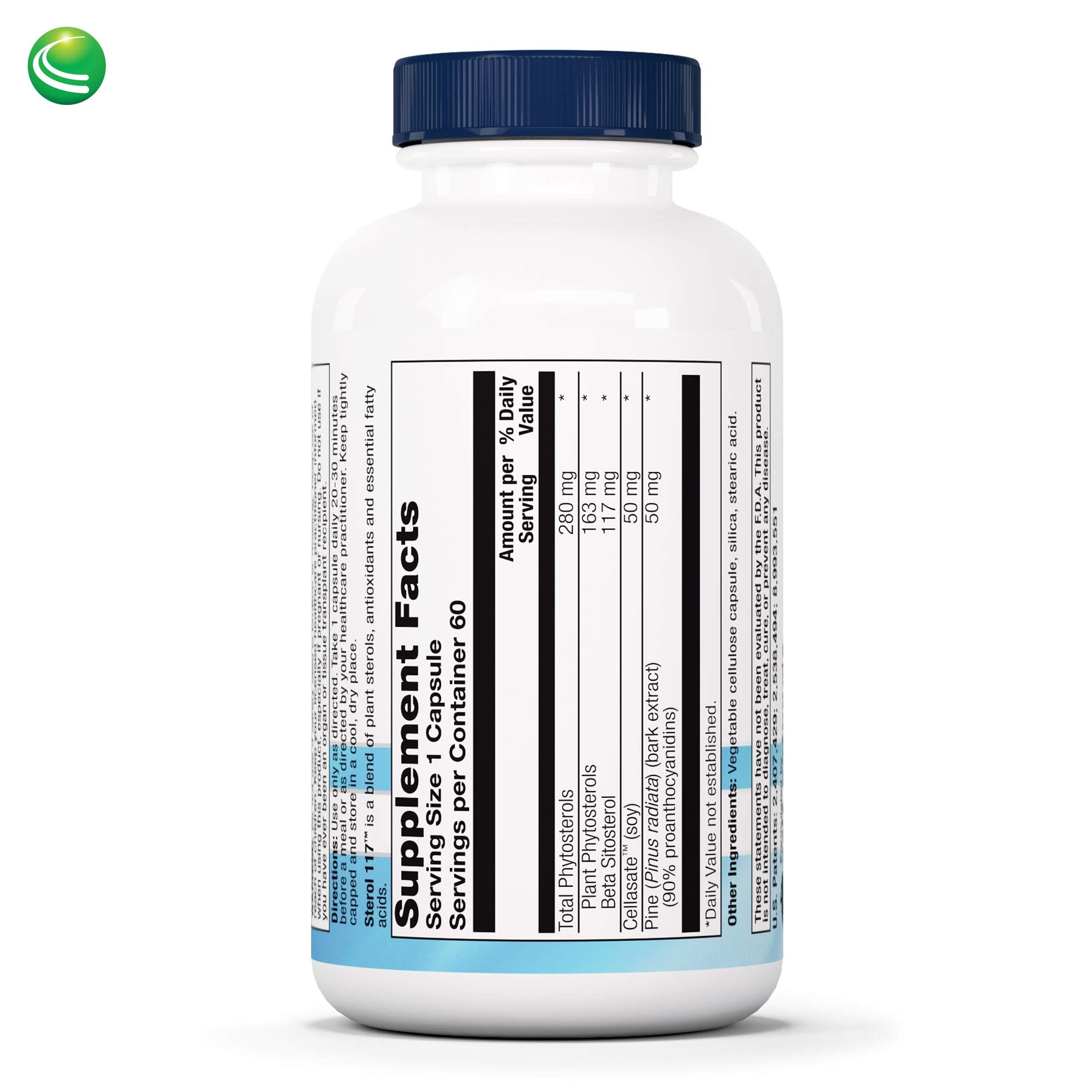 Nutra BioGenesis Sterol 117 capsules close-up—plant sterol blend for everyday balance.