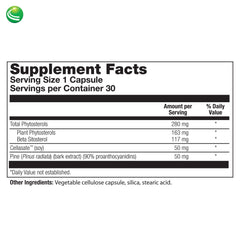 Nutra BioGenesis Sterol 117 label highlights purity, testing, and quality standards.