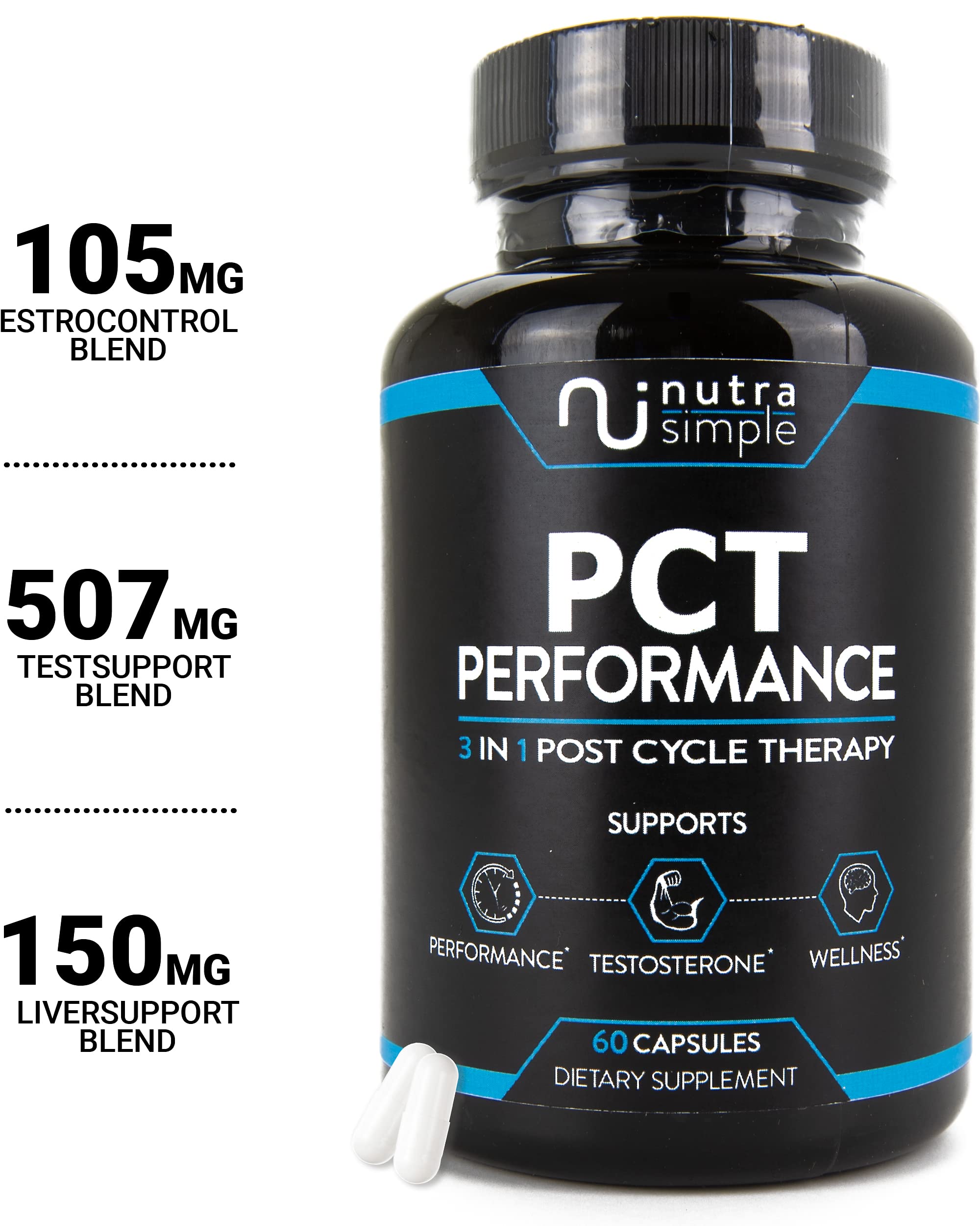 Nutra Simple PCT Tongkat Ali ingredient: supports energy and balance during cycles