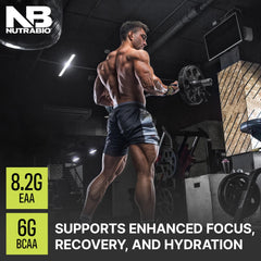 NutraBio Alpha EAA hydration blend in glass during training