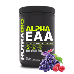 NutraBio Alpha EAA label shows full disclosure ingredients for transparency