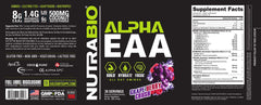 NutraBio Alpha EAA mixer dissolves powder into a refreshing drink