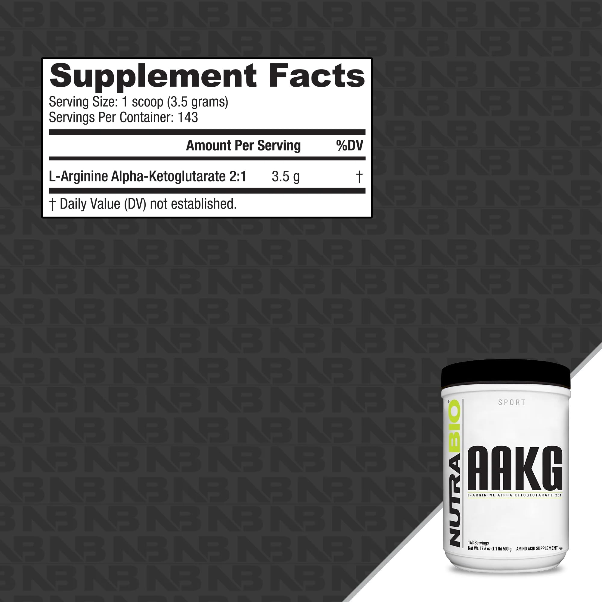 Pouring NutraBio Arginine AKG powder into a shaker for pre-workout endurance support.