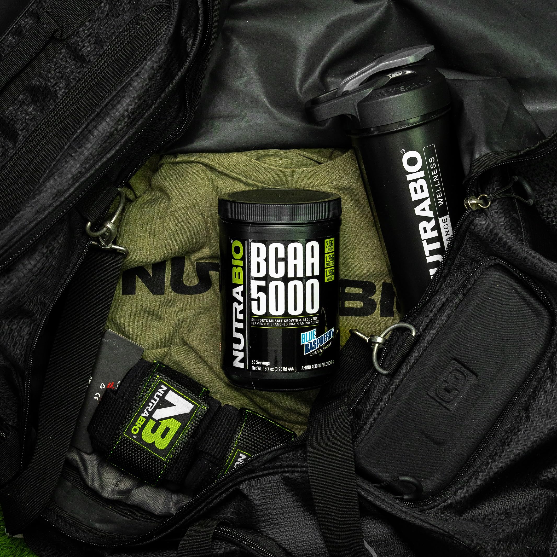 NutraBio BCAA5000 label displaying full disclosure ingredients