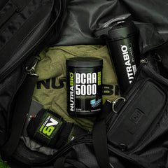 NutraBio BCAA5000 label displaying full disclosure ingredients
