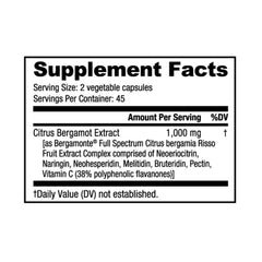 NutraBio Bergamonte capsules closeup highlighting convenient daily capsules