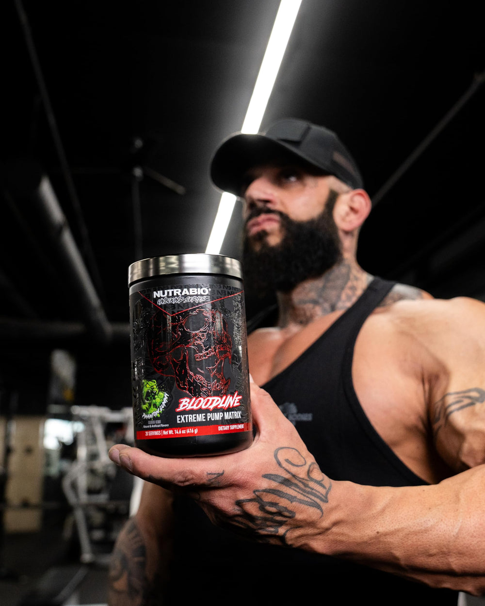 NutraBio Bloodline ingredients panel highlights L-Citrulline and hydration support