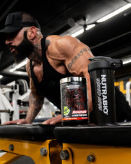 NutraBio Bloodline packaging hero shows clean, stimulant-free pump support