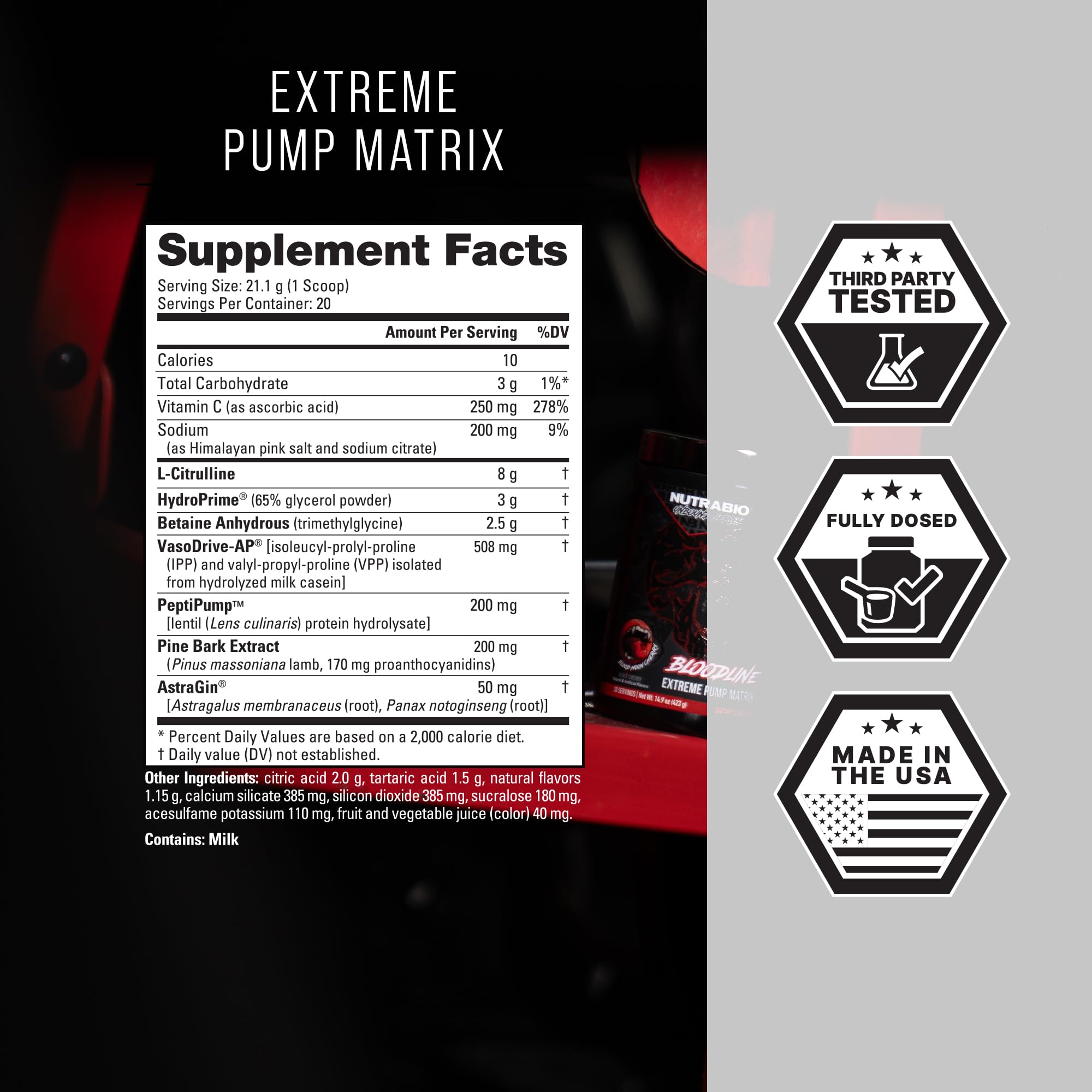 Scoop and water bottle illustrating 20–30 minute pre-workout timing.