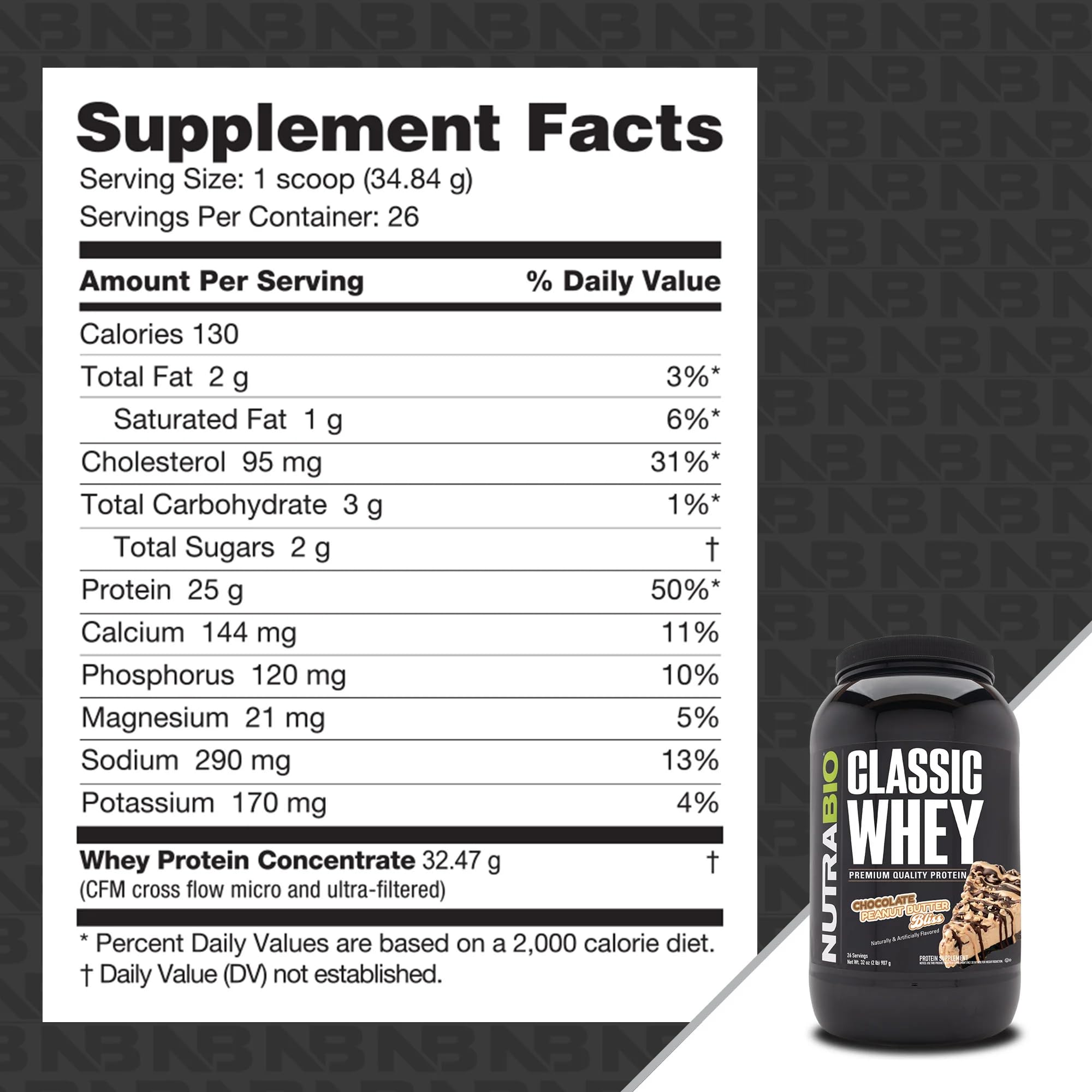 NutraBio Classic Whey label-disclosure emphasizes no fillers or artificial colors.
